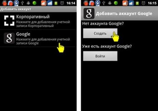 Android-fiók létrehozása (Android)?