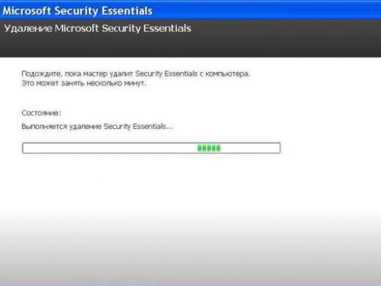 A Microsoft Security Essentials eltávolítása?